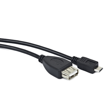 Адаптер Gembird microUSB OTG - USB  /Cablexpert A-OTG-AFBM-001 AF/MicroBM  0.15м 